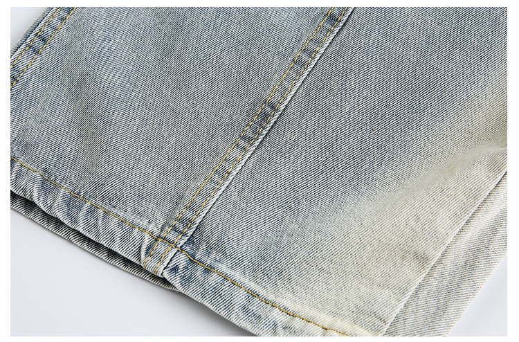 Retro washed curved-cut jeans for men, Spring/Autumn 2026 couple style straight-leg casual long pants pic 21