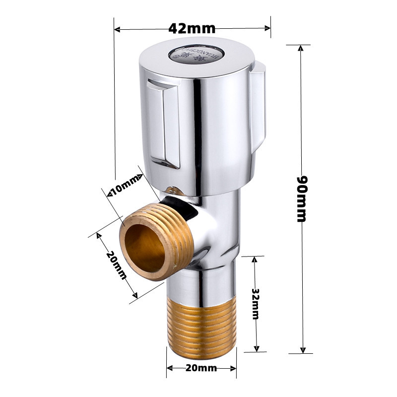 黄巢黄铜三角阀加厚加长铜芯角阀马桶热水器进水阀卫浴批发详情37
