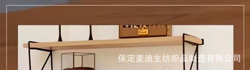 亚马逊热销纯棉条纹厨房方巾毛巾套装易清洁带挂钩格子纹方巾批发详情8