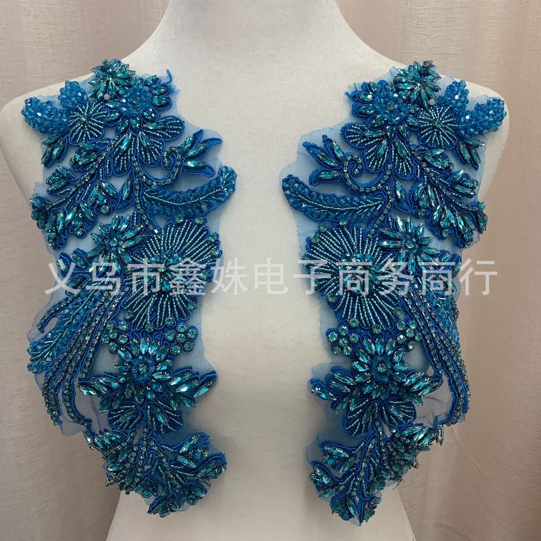 全新手工麦穗钉珠钉钻珠绣服装配饰详情16