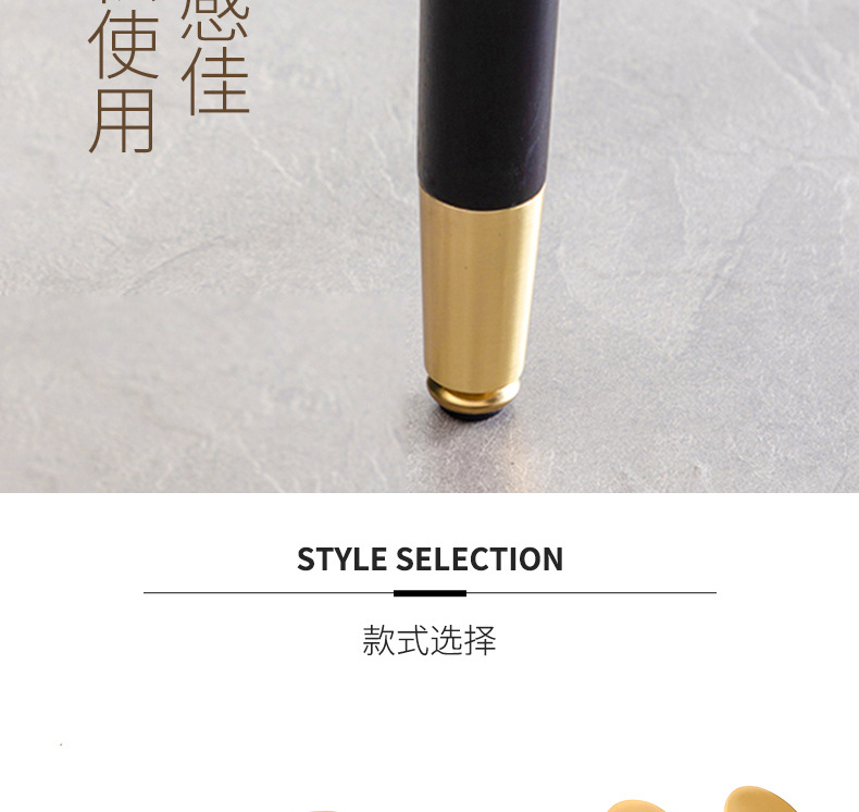 铜脚套家具纯铜新中式红木家具脚垫椅子沙发櫈护黄箍五金配件装饰详情12