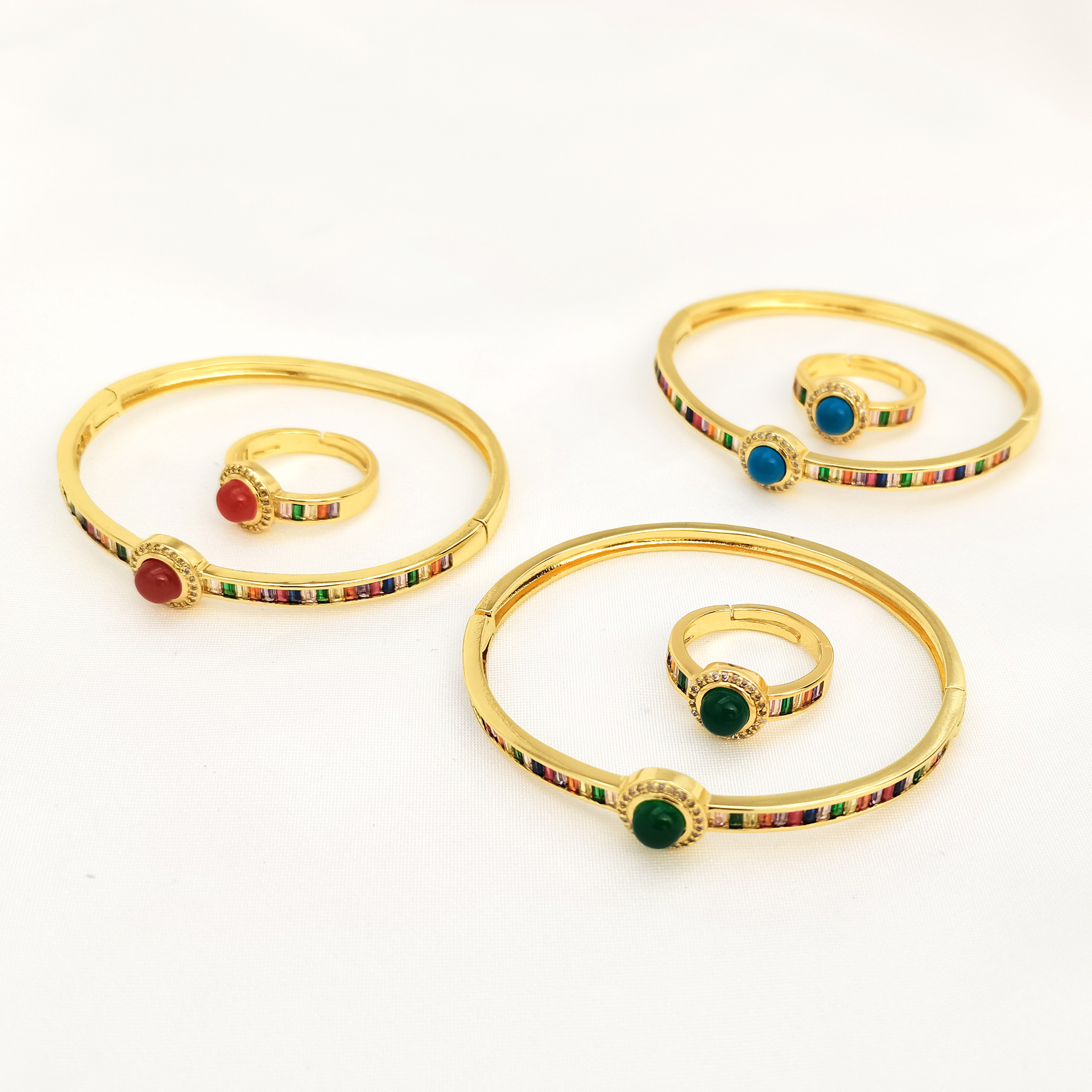 Golden bracelets, sand gold stainless steel bracelets, acrylic arm bracelets, fashionable accessories pic 10