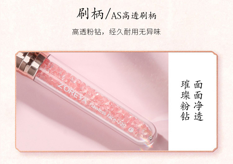 卓尔雅化妆刷套装10支装腮红眼影遮瑕专业美容工具定制可印logo刷包详情10
