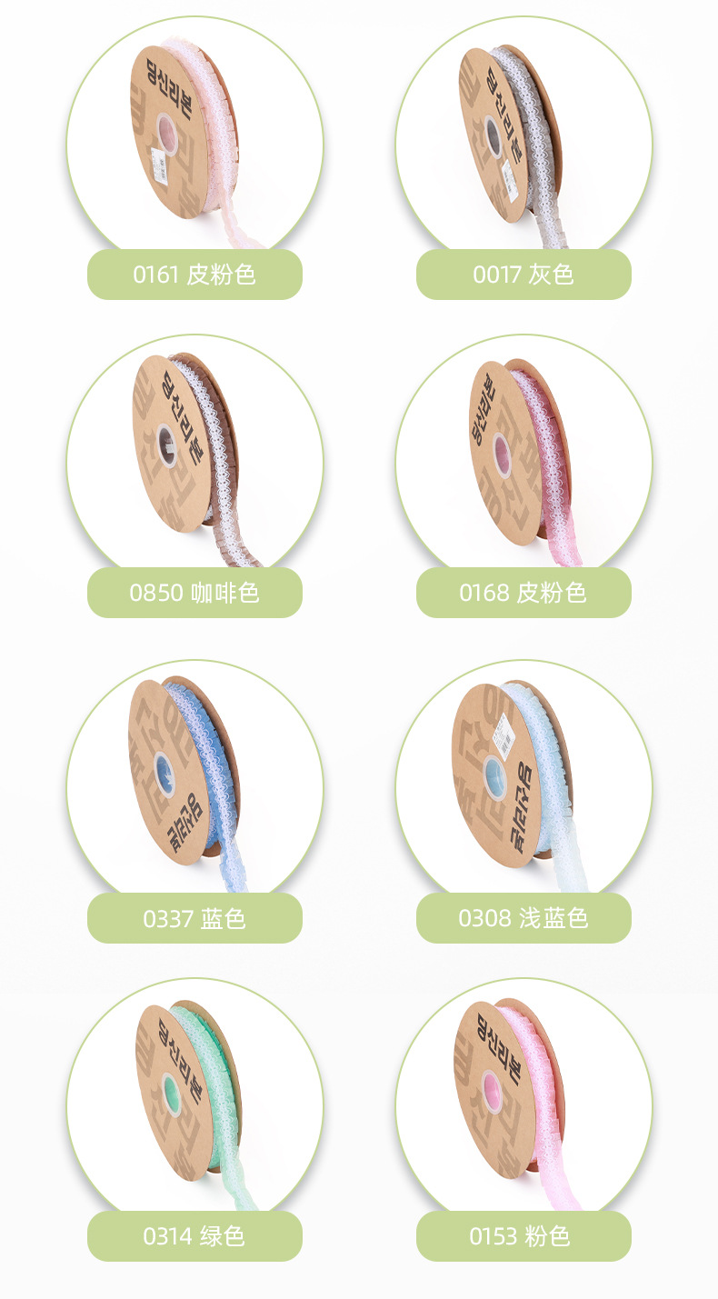 鼎信韩纱打折蕾丝花边 手工diy玩具娃娃服装辅料双层雪纱褶皱花边详情4
