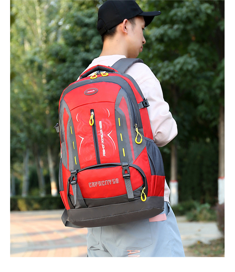 跨境外贸新款户外背包双肩包男女徒步运动旅行休闲露营登山包批发详情16