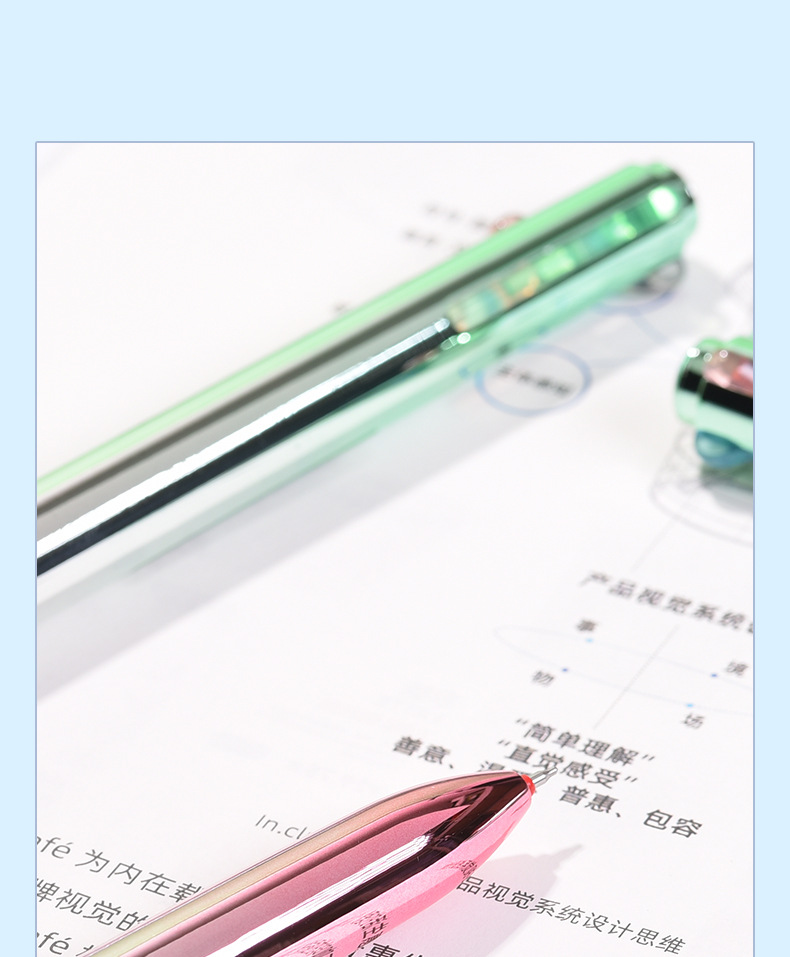 Weiya Hui Metallic Texture Gel Pen 23218 Four-in-one Gel Pen ST Multi-color Gel Pen wholesale pic 14