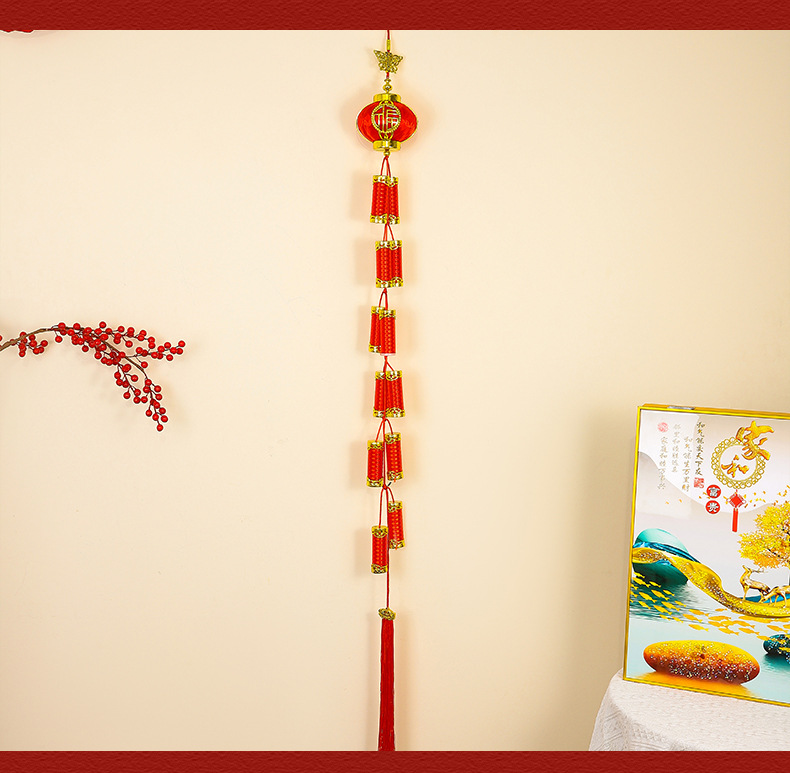 新年喜庆乔迁小灯笼挂件结婚婚房客厅乔迁场景布置挂饰中国红挂饰详情6