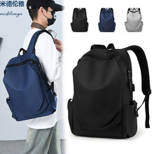 新款双肩包男女同款 ins休闲简约大容量初中生高中生旅行学生书包详情5