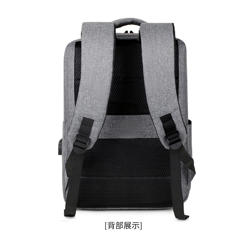 商务双肩包男多功能背包大容量旅行包高级感背包电脑包书包印logo详情39