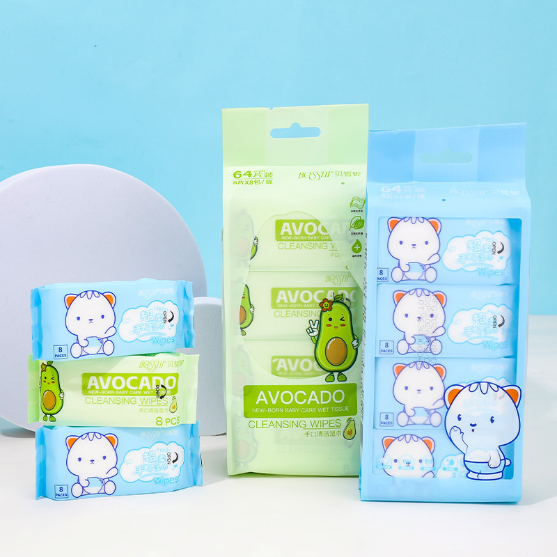迷你mini湿巾纸婴儿手口湿巾宝宝儿童家用湿纸巾户外便携卡通清洁湿巾详情15