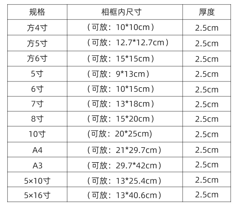 相框6寸相框书法摆台高级感8寸10寸横框自装大尺寸木质挂墙画框详情8