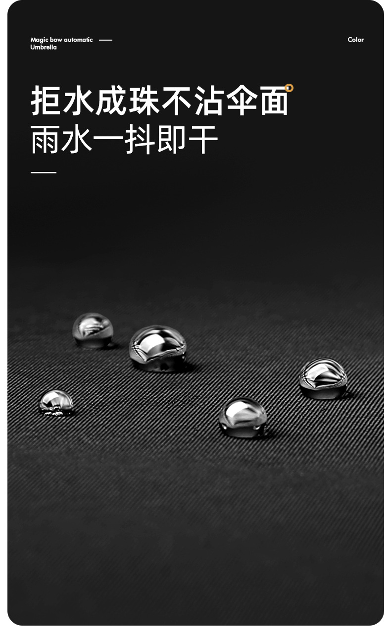 新款16骨黑胶自动双人伞商务礼品伞三折抗风加固折叠伞雨伞加logo详情21