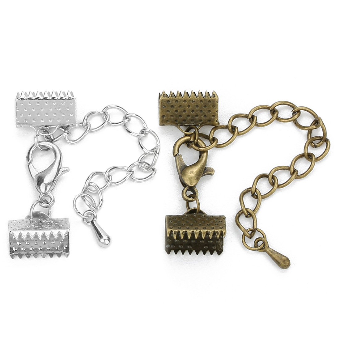 Horse clip buckle + lobster buckle, horse mouth clip, horse calf buckle, iron tail chain, 5cm long, lobster buckle 12mmdiy accessory pic 20