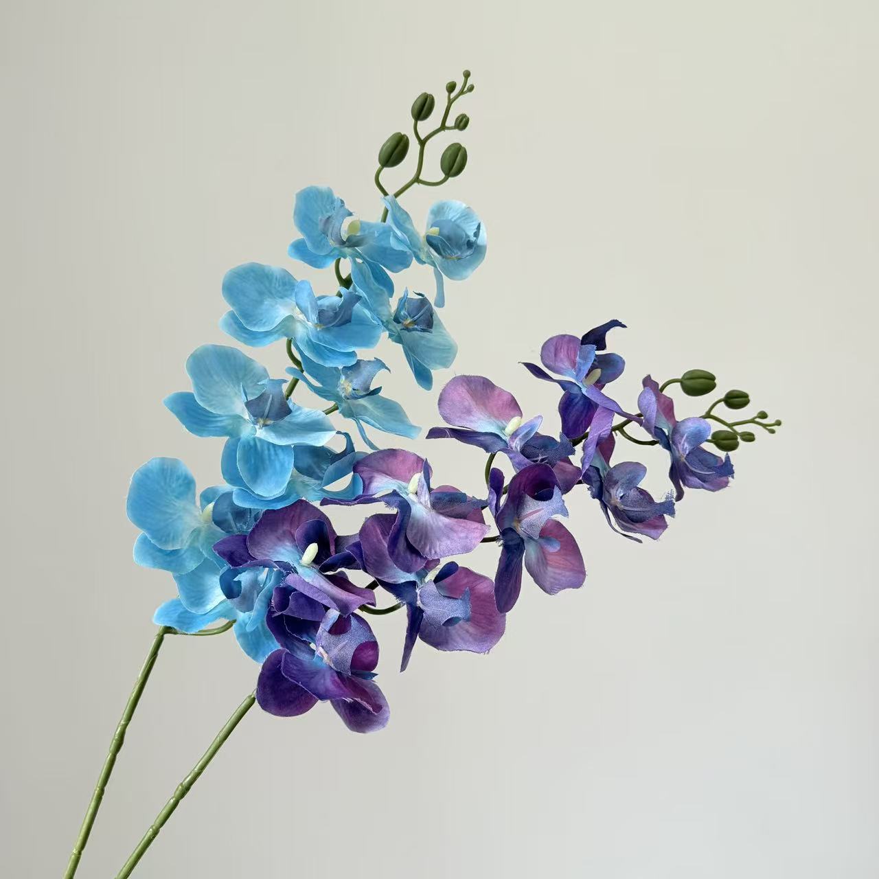 9头蝴蝶兰仿真花手感高级感逼真假花兰花艺场景布置酒店婚庆用花详情4