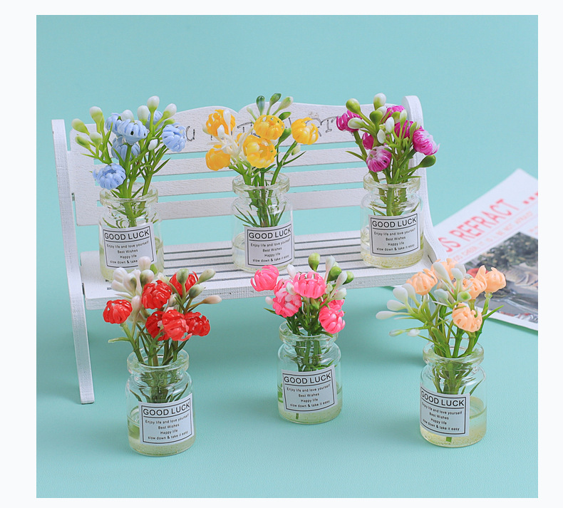 多彩鲜花花瓶夜光手工diy饰品配件奶油胶树脂小配件材料包批发详情37