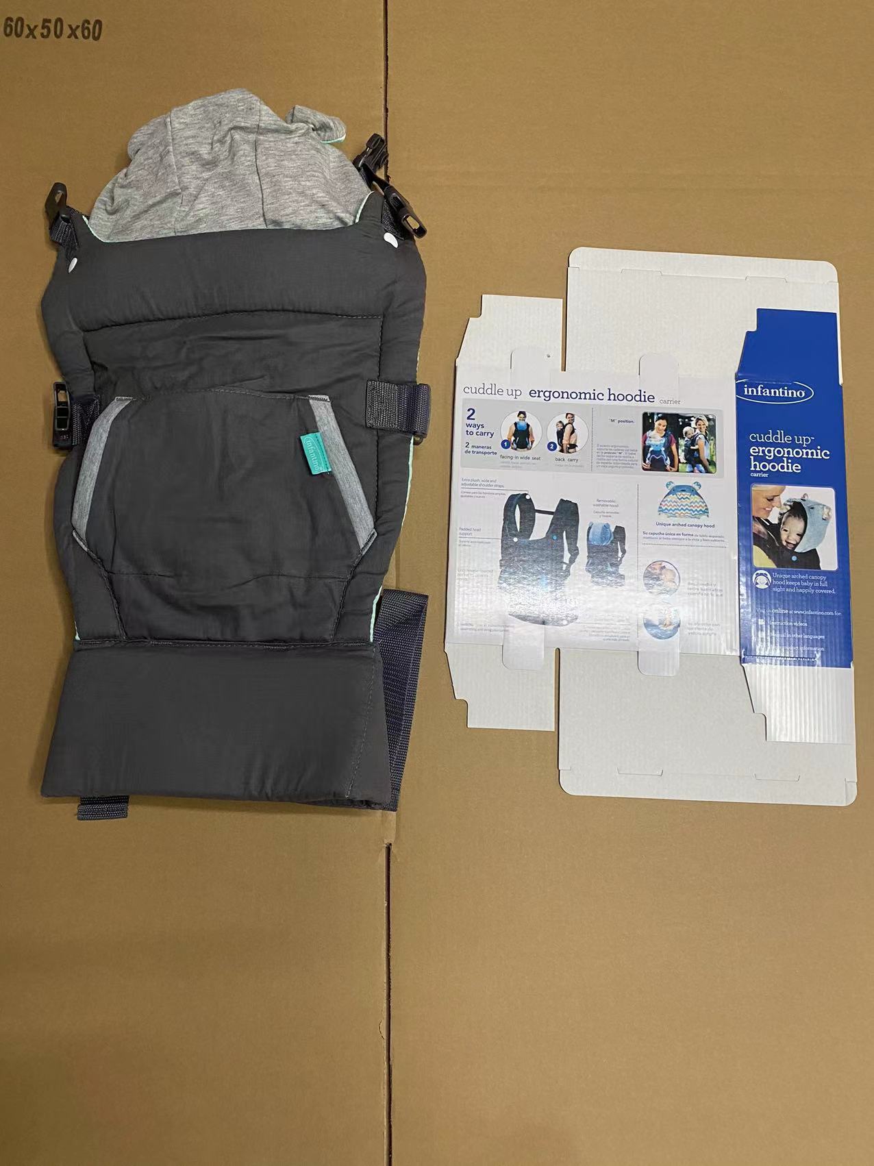 X Cross-border Koala Baby Carrier Breathable three-in-one Baby Care Belt, multi-functional double-shoulder baby carrier in stock pic 15