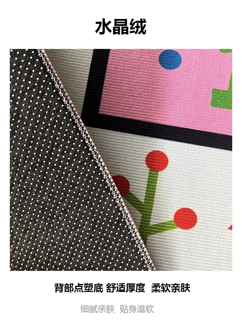 跨境民族风地毯中东礼拜毯跪拜垫现货防滑耐磨垫子祈祷地毯朝拜垫详情6