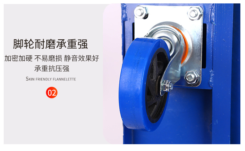 钢板手推车厂家家用静音小拉货车可折叠携带加厚平板车搬运小推车详情10