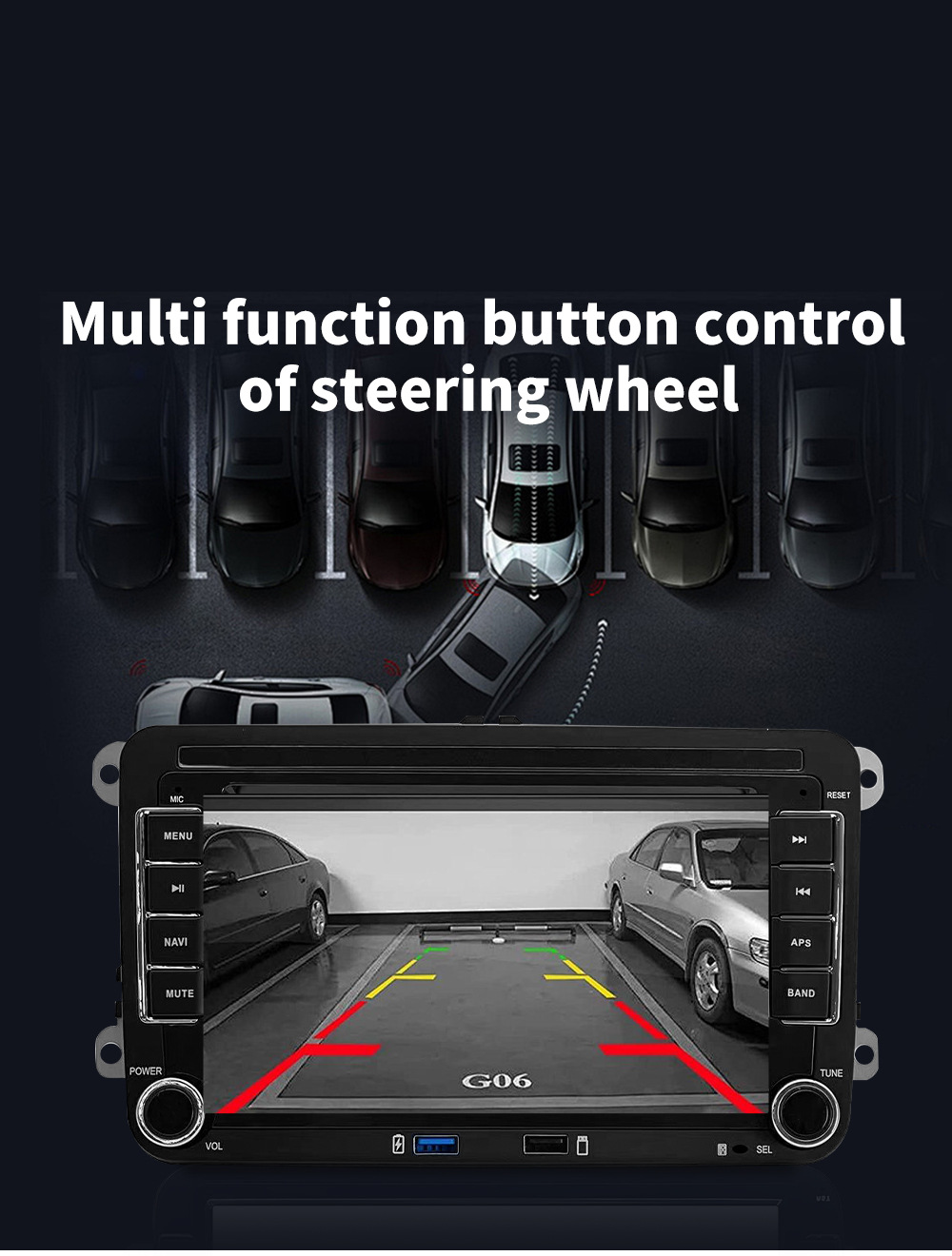 适用大众车斯柯达捷达帕萨特CC途观锐中控大屏导航倒车影像一体机详情14