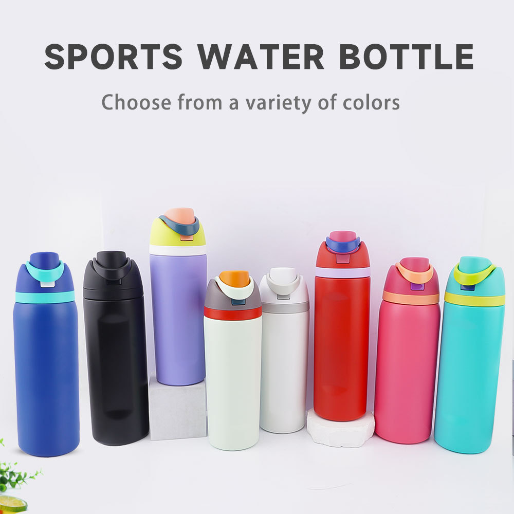 跨境热销304不锈钢户外运动便携式直身双层真空保温杯定 制批发详情2