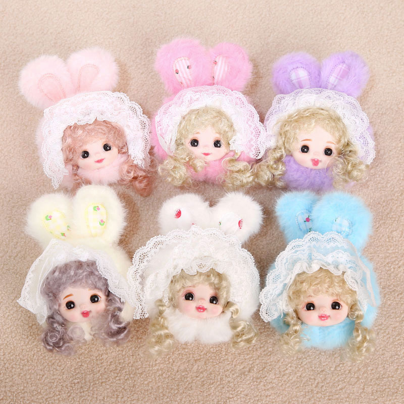 Vinyl rabbit ears, doll head pendants, plush toys, figurines, bags, pendants, keychains, dolls, and dolls pic 7