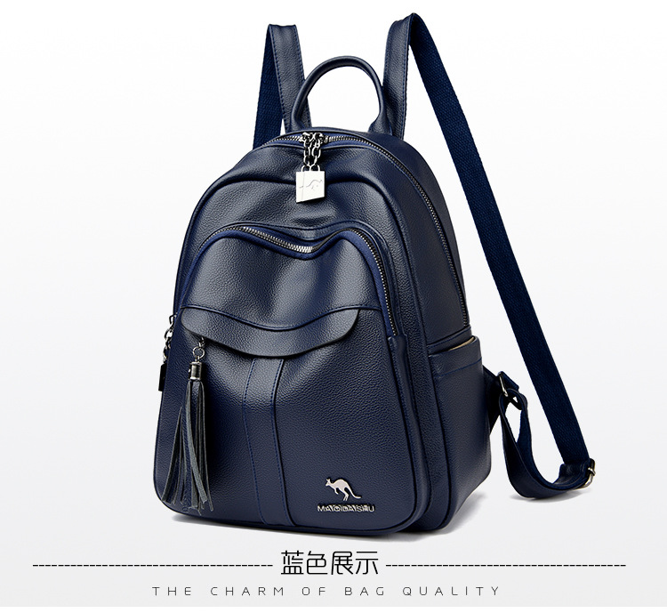 真软皮双肩包女2025新款时尚休闲背包大容量旅行包女士百搭双肩包详情27