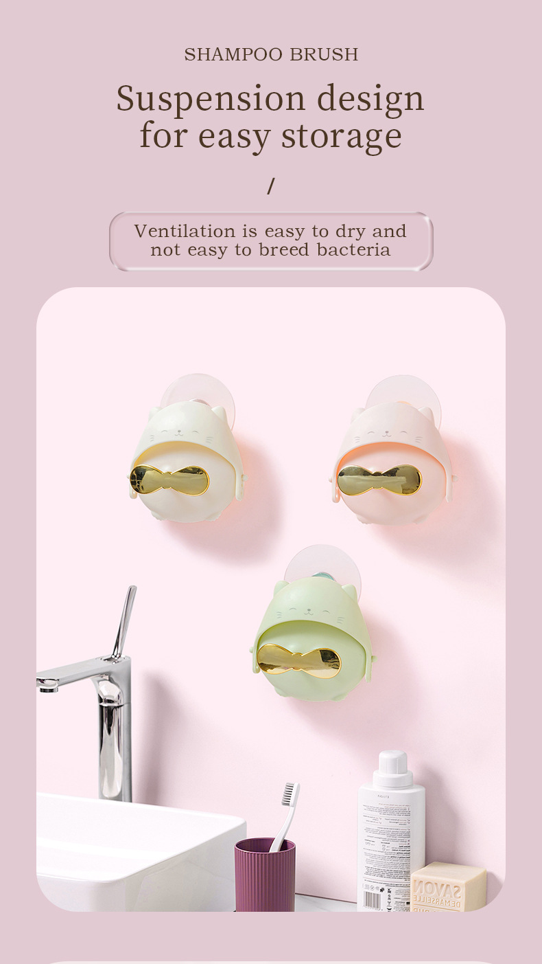 Silicone shampoo comb cartoon massage shampoo brush详情12