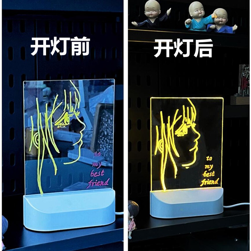 跨境DIY手绘画板灯床头灯留言板灯儿童礼物氛围灯led创意小夜灯详情1