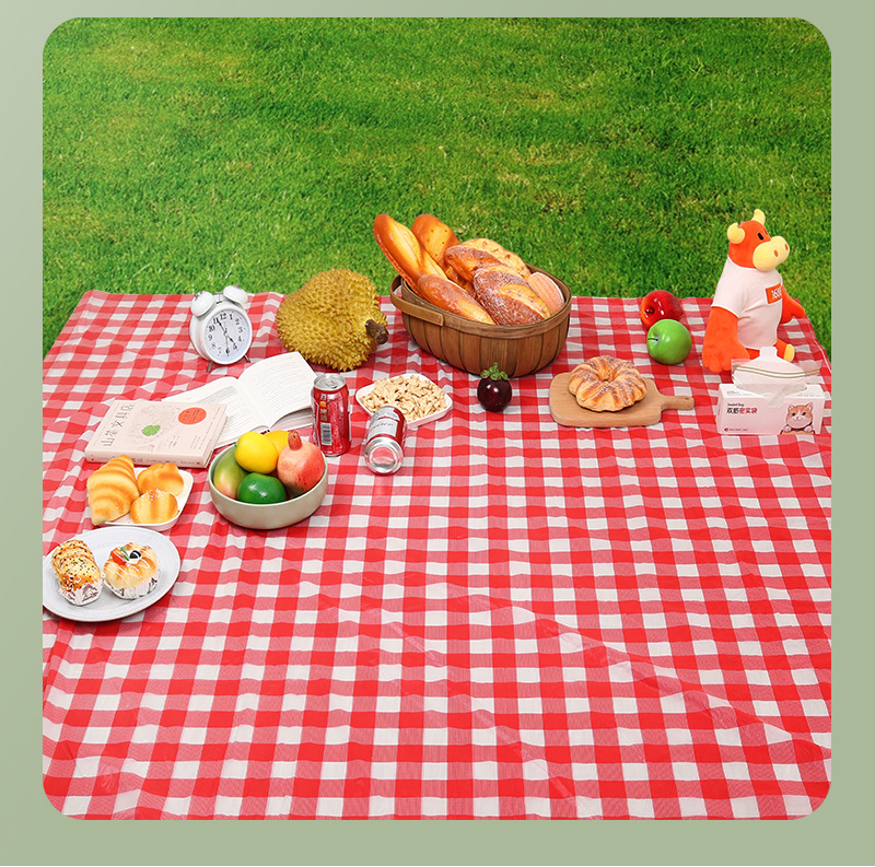 Wholesale of disposable tablecloths, outdoor convenient camping thickened picnic MATS, waterproof and oil-resistant rectangular stone tablecloths pic 13