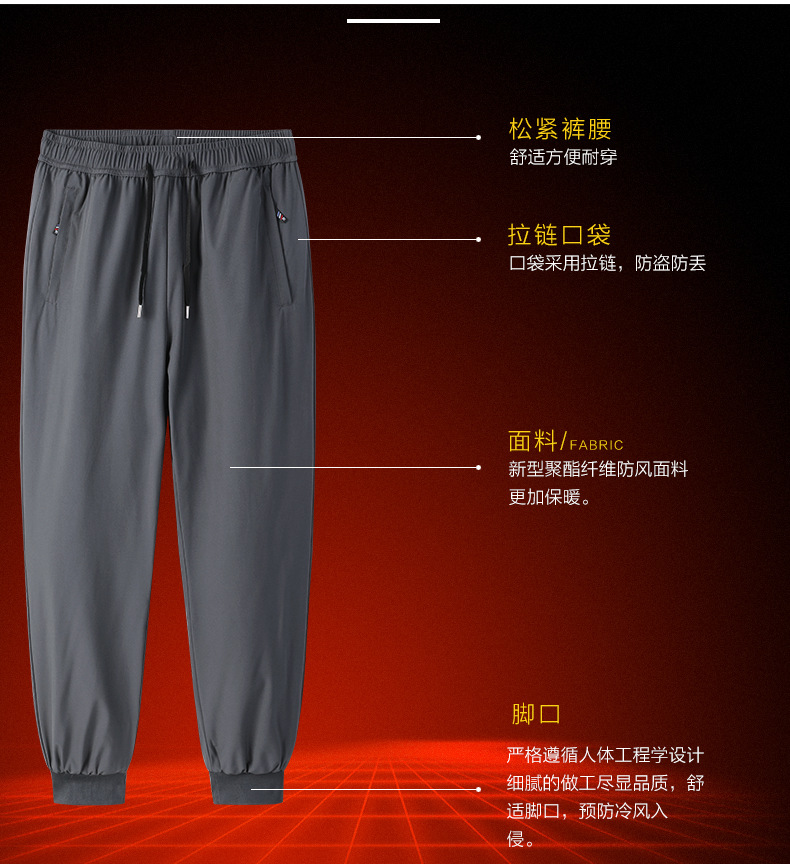 秋冬款加绒加厚羊羔绒加大加肥保暖御寒科技升温裤子休闲棉裤直筒详情37