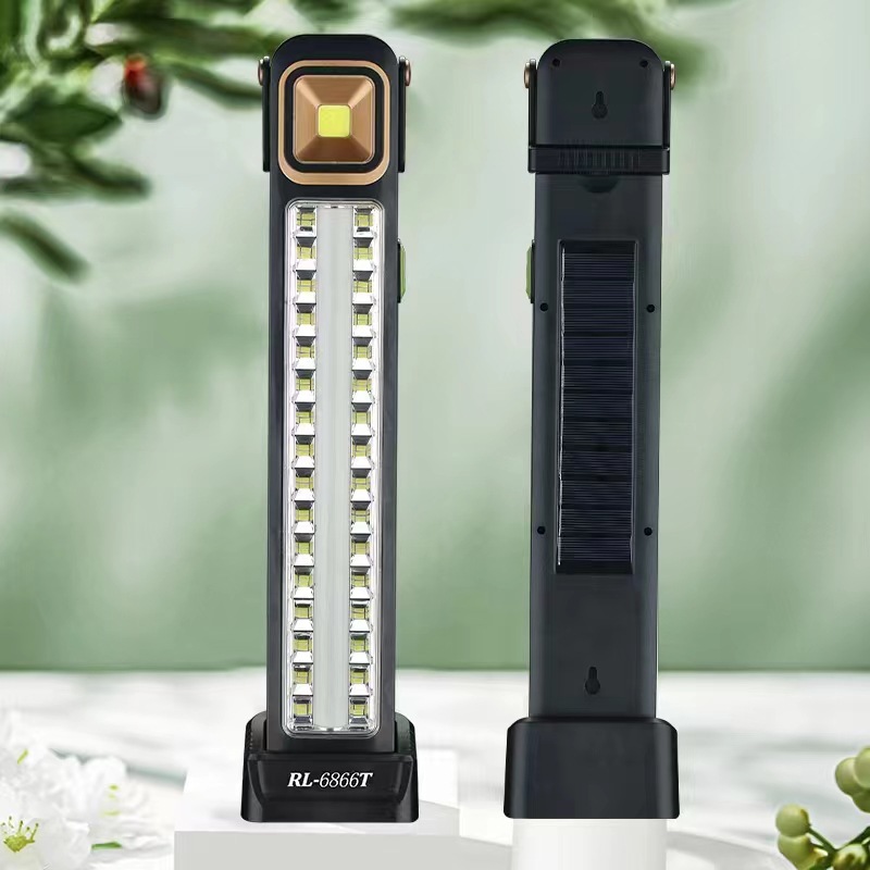 Solar-powered portable lamp, outdoor multi-functional emergency light, led flashlight, emergency lighting lamp 6866T pic 15