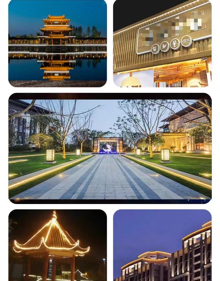 360° circular light-emitting led light strip, outdoor waterproof ultra-bright flexible soft silicone light strip, linear light strip, ambient light pic 16