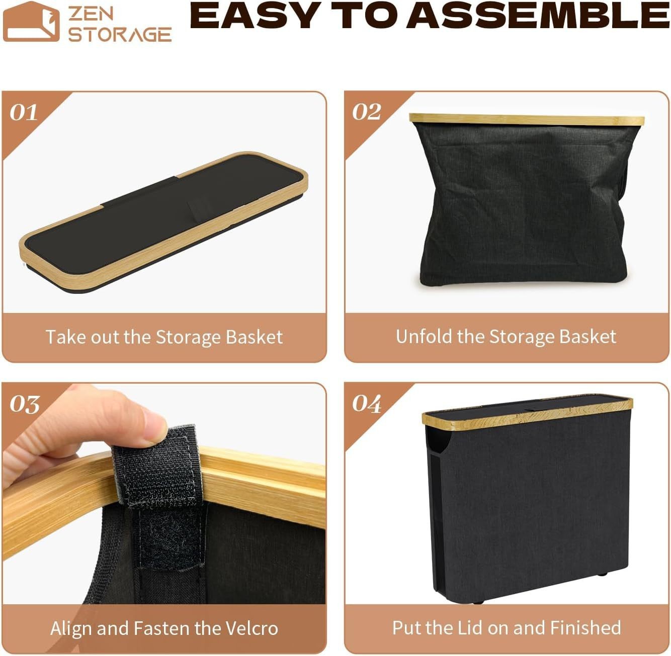 跨境卫生间清洁纸巾篮可折叠带盖卷纸盒布艺中号厨房收纳篮可折叠详情10