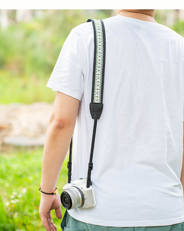 Camera shoulder straps for mirrorless cameras are suitable for SONY zve10 neck straps, Canon r50 straps, Fujifilm xt50 straps, and Nikon z30 straps pic 11