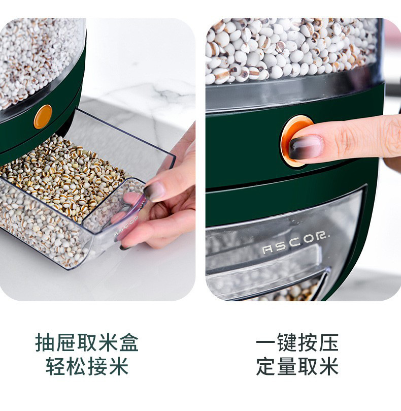 Household sealed cans for grains and cereals, insect-proof and moisture-proof rice jars, food-grade storage containers, and storage boxes pic 50