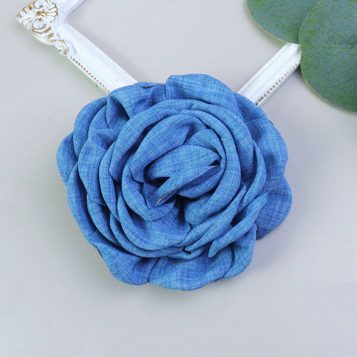 麻布花caro同款玫瑰花立体山茶花服装辅料DIY头花手机壳配饰百搭详情24