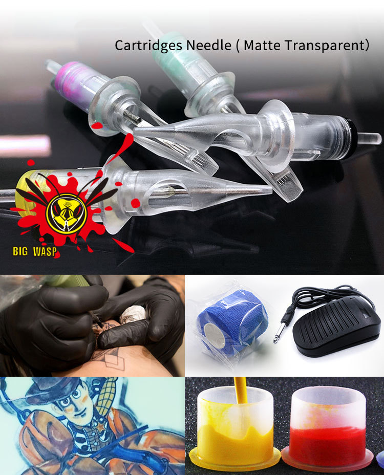 shanilak 1003-97 new tattoo pen set in stock, tattoo machine power motor integrated needle tattoo combination pic 6