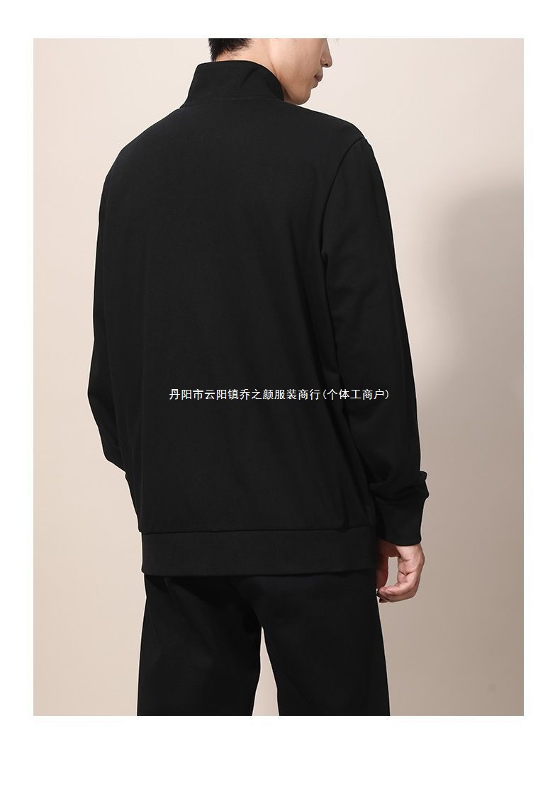 中国乔丹外套男装秋季新款立领开衫舒适潮流宽松休闲长袖运动服男详情11