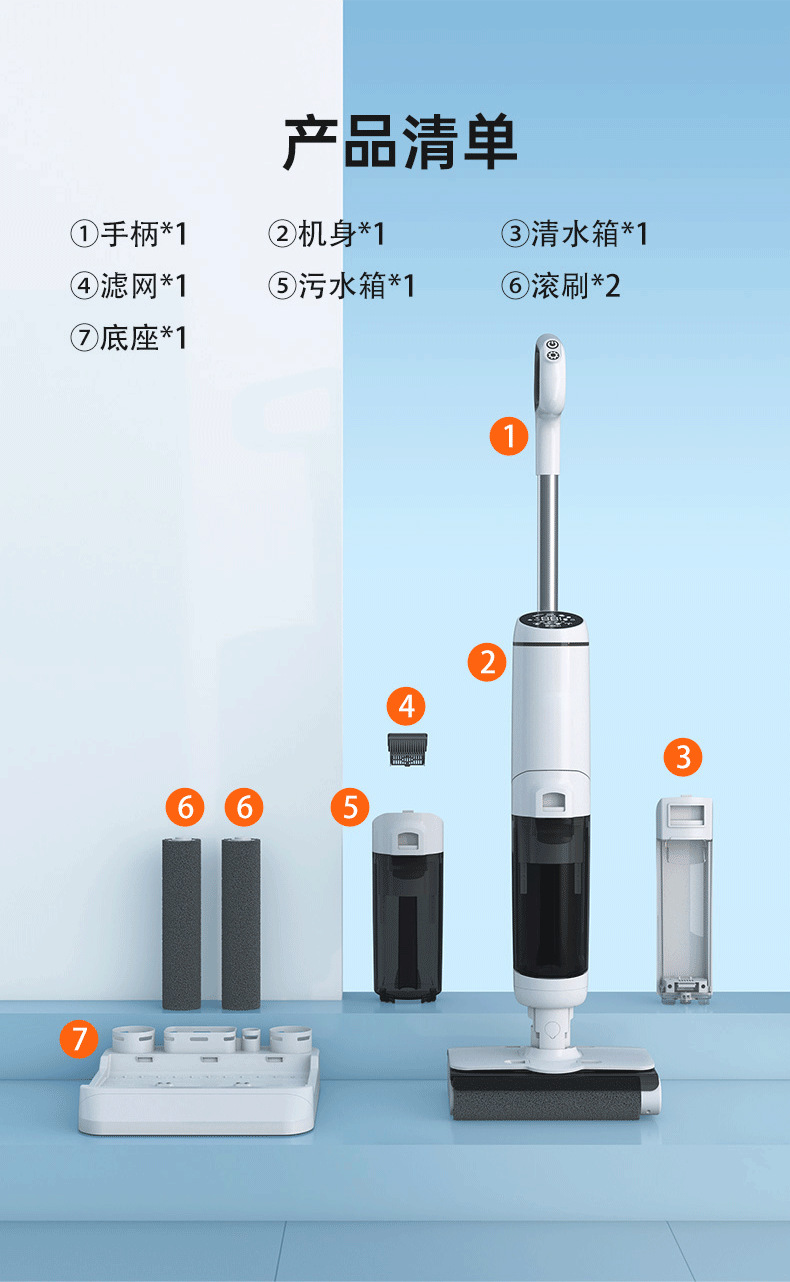 洗地机家用双滚刷手持拖地机扫地吸扫一体机洗拖吸三合一拖把详情21