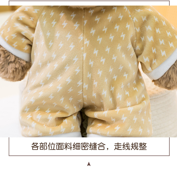 新款睡衣佩吉小熊毛绒玩具送朋友生日礼物卧室飘窗摆件兑换大娃娃详情18