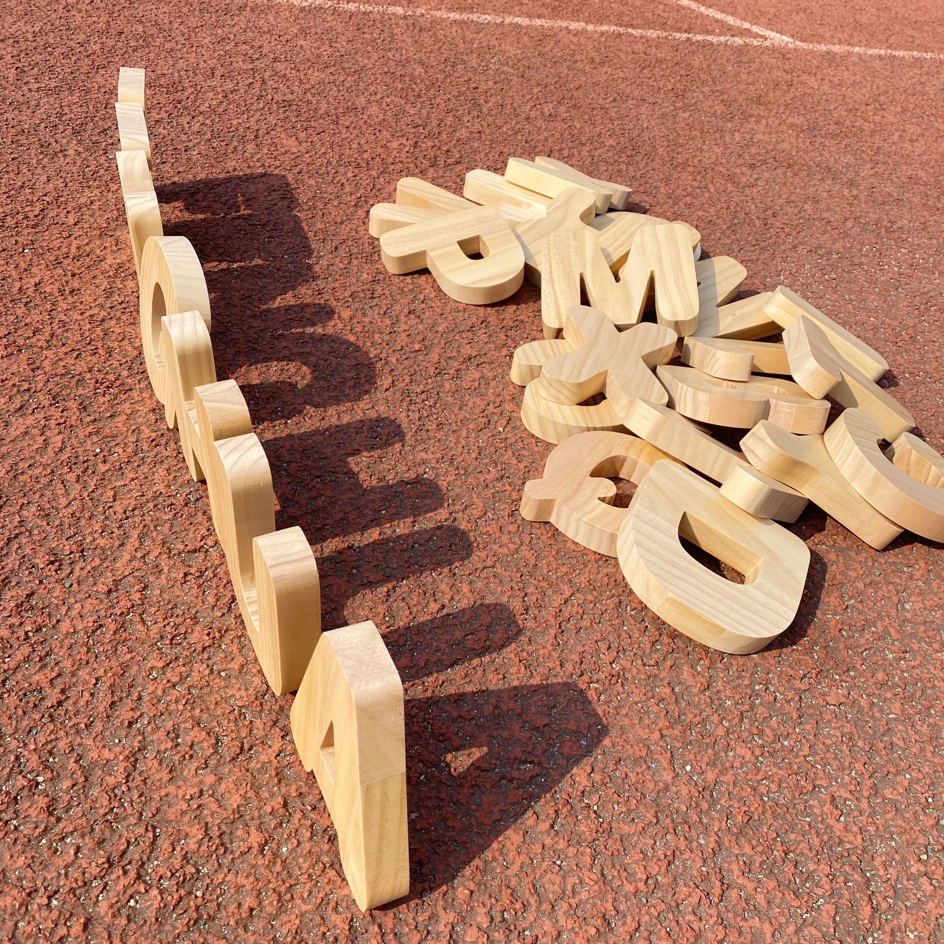 儿童木质26个英文字母拼单词幼儿园大积木平衡叠叠高堆叠益智玩具详情11