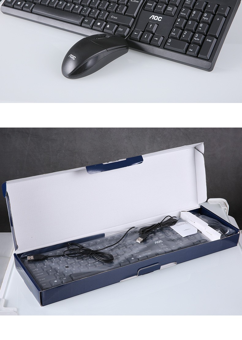 Brand factory KM160 KB161 keyboard USB wired office and home keyboard laptop desktop computer pic 8