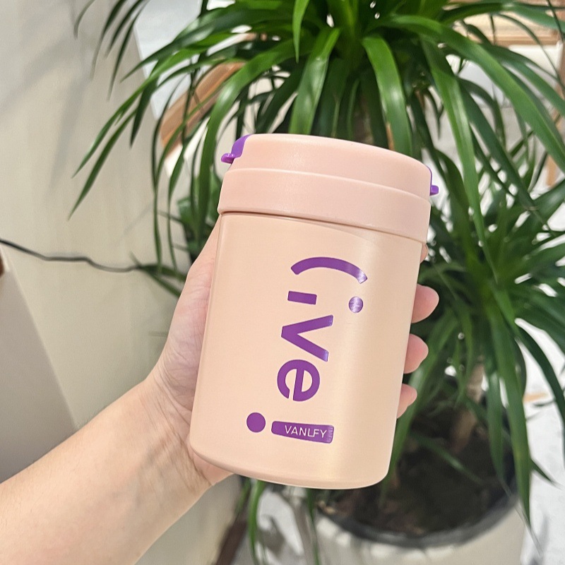 New 304 stainless steel ton-ton cup, outdoor portable double-drinking straw cup, double-layer vacuum, high appearance level insulated cup pic 16