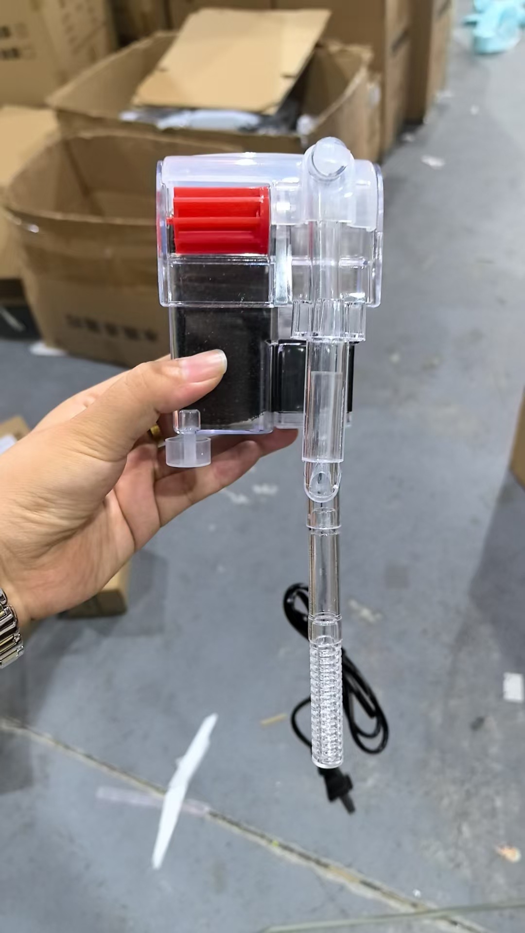 鱼缸过滤器 厂家直供 瀑布式过滤清洁增氧泵水族箱壁挂式静音外挂详情22