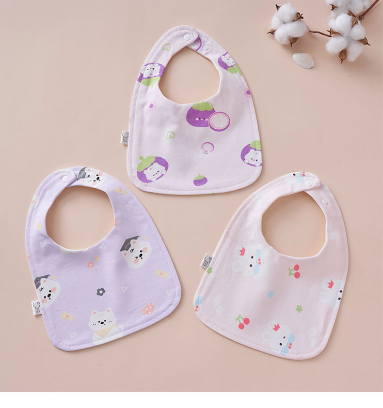 婴幼儿纯棉防水围嘴新生儿用品宝宝防湿衣小孩围兜口水巾纯棉饭兜详情14