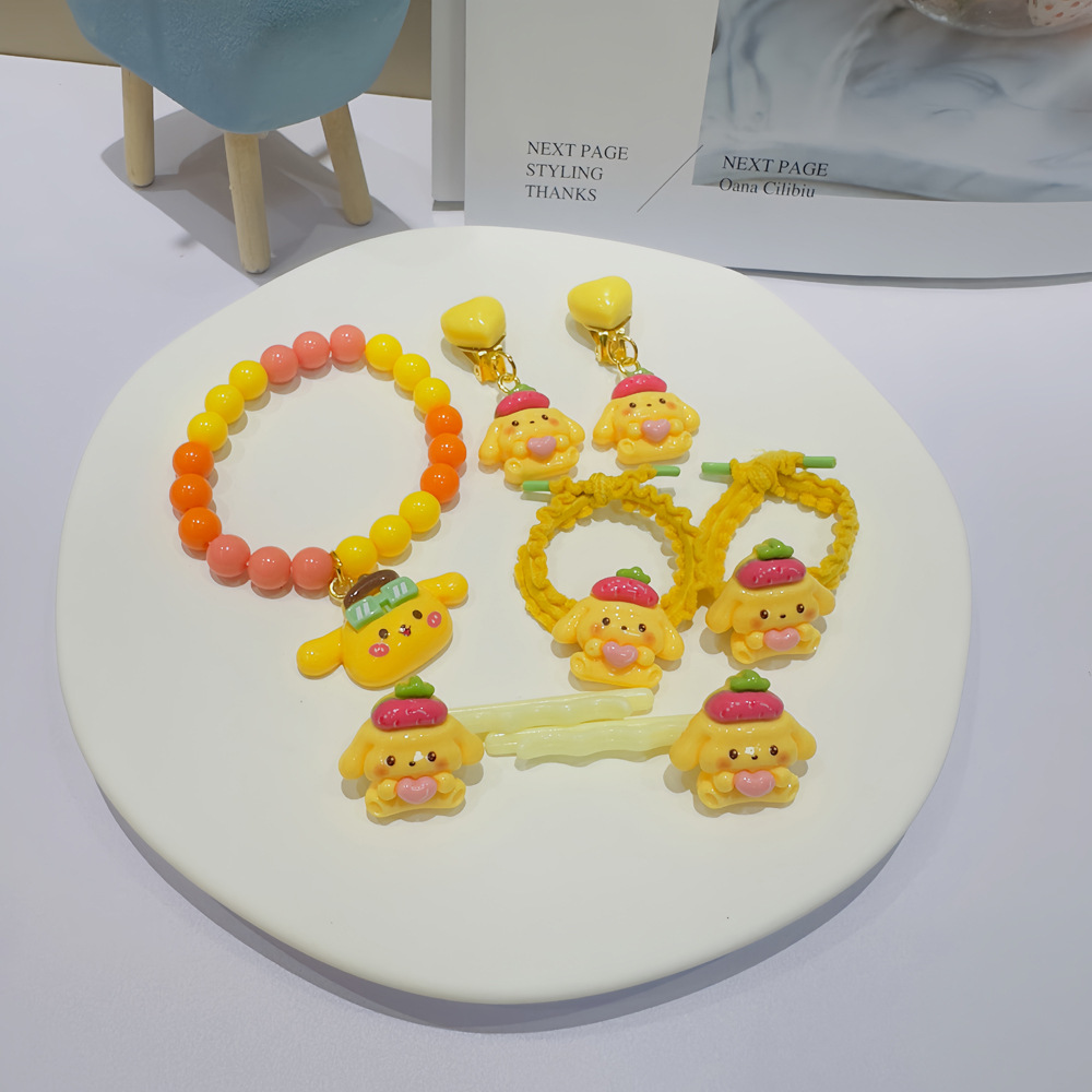 热卖儿童手链卡通库洛米礼盒女孩公主戒指女童生日礼物宝宝首饰盒详情16