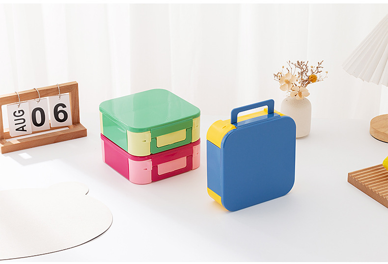 Portable lunch box, food-grade plastic lunch box, sealed leak-proof lunch box for students and office workers, Amazon pic 8