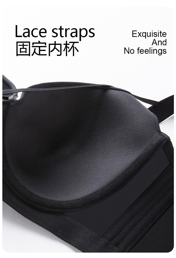 跨境大码mm无痕内衣女大胸显大聚拢收副乳上托薄款性感文胸罩详情19