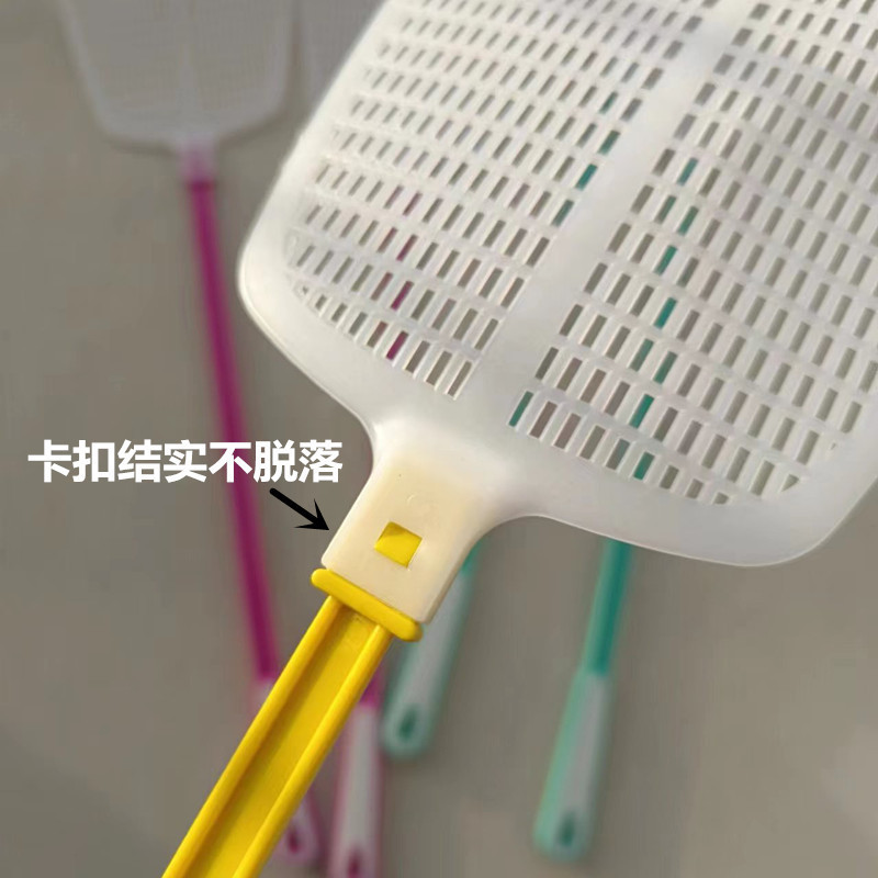 Plastic fly swatter, large head, mature rubber, not easy to break, summer advertising logo mosquito and fly swatter, fly swatter wholesale pic 12