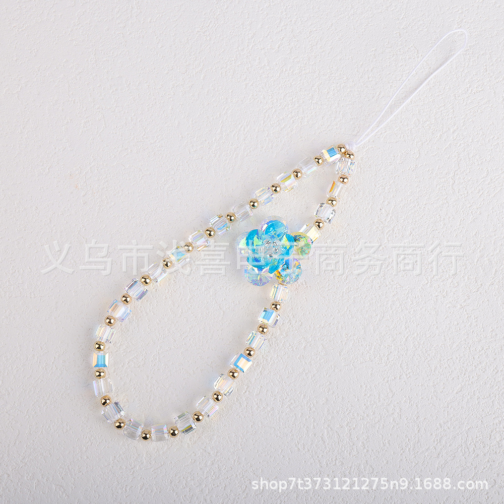 2024 Chinese-style new Chinese-style crystal lotus flower mobile phone chain, beaded chain, tulip mobile phone lanyard chain pic 5
